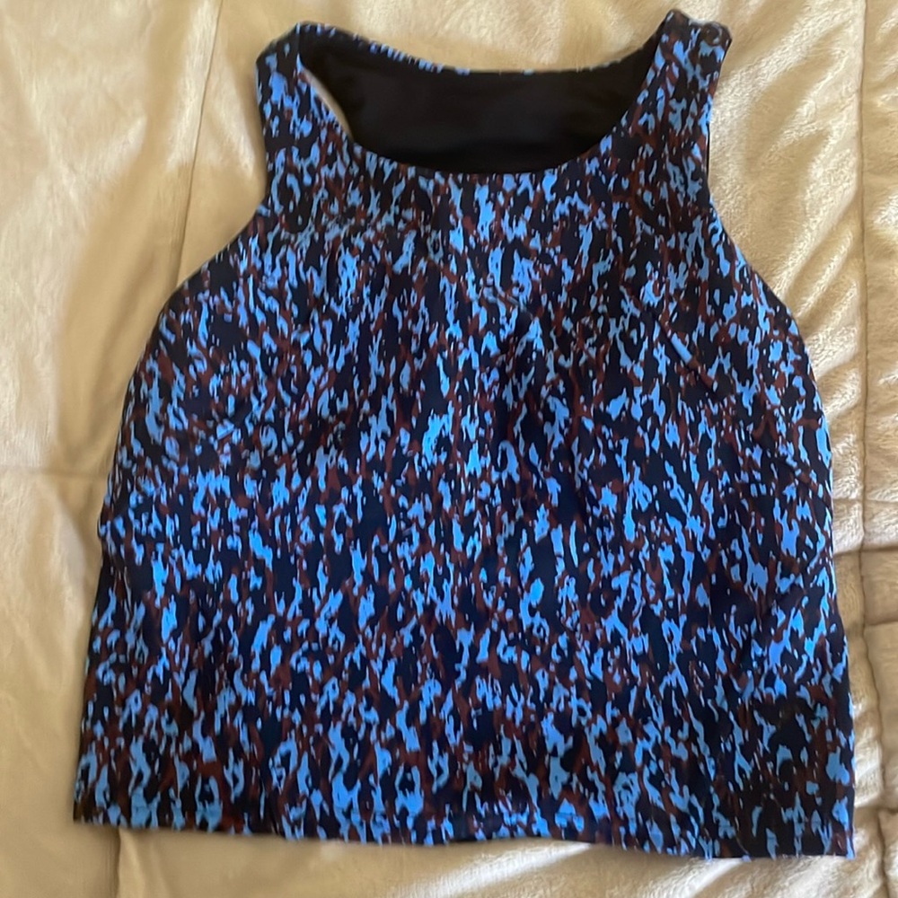Lululemon Athletica Blue and Black Tank Top